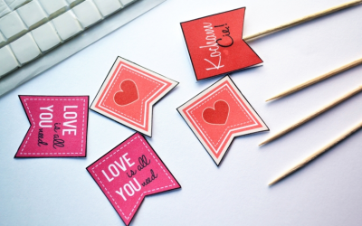 Muffinkowe etykietki do wydrukowania – walentynkowy prezent last minute.