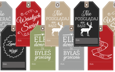 Etykiety (bileciki) prezentowe do wydrukowania