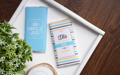 Prezent dla taty DIY: Opakowanie na czekoladę