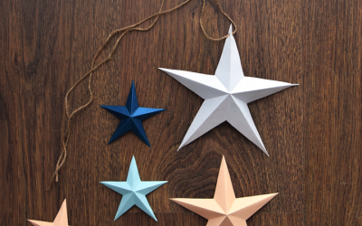 Świąteczne ozdoby DIY: Papierowe gwiazdy