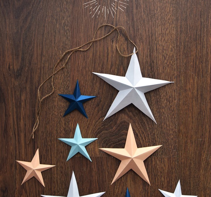 Świąteczne ozdoby DIY: Papierowe gwiazdy