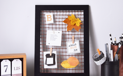 DIY: Mała tablica inspiracji na biurko