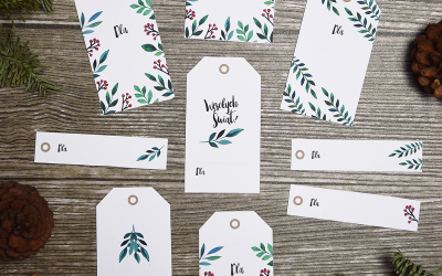 Etykietki (bileciki) prezentowe do pobrania – 2016